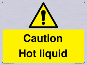 Caution Hot liquid